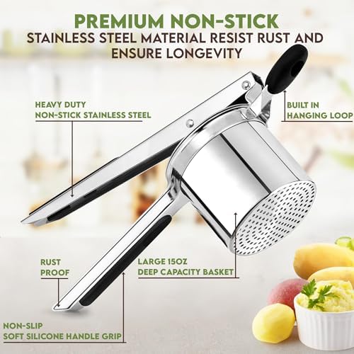 Large 15oz Potato Ricer Fixed Disc - Image 5