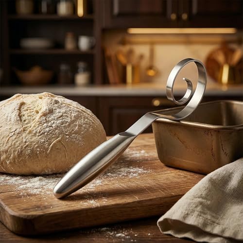 Maxjoy Danish Dough Whisk, Seamless Stainless Steel Sourdough Bread Tool - Image 6