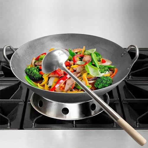 Sunrise Kitchen Supply Commercial Grade Wok Ladle 18.25" - Image 7