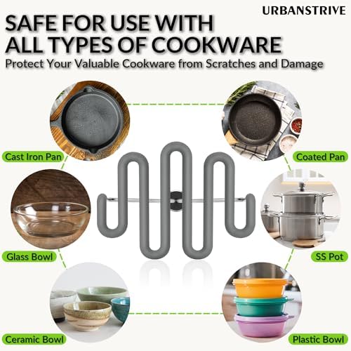 Urbanstrive Non-Scratch Silicone Potato Masher Kitchen Tool, Potatoes Masher - Image 6