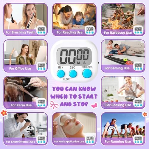 24 Pcs Multi-Function Electronic Timer Small Digital Kitchen Timer Digital Timer - Image 7