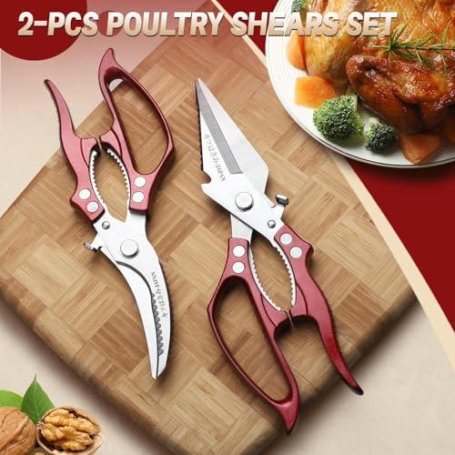Freelander Kitchen Scissors Set Red - Image 2