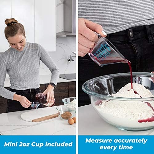 Liquid Measuring Cups with Spouts, 4-Piece Angled Plastic Set, 1 to 4 Cups - Image 5