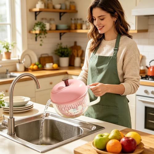 Salad Washer and Spinner with Bowl, Fruit and Vegetable Washer & Dryer - Image 2