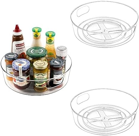 Guzon 3 Pack Lazy Susan Turntable, 11.5" Rotating Organizer by Guzon