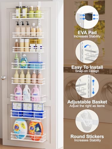 Delamu 9 Tier Over The Door Pantry Organizer, Pantry Organization and Storage - Image 4