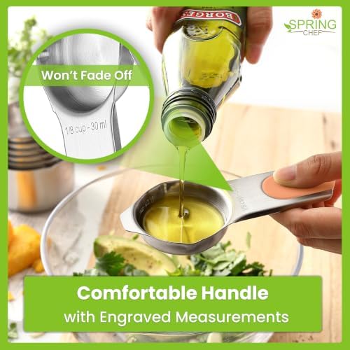 Spring Chef Magnetic Measuring Cups & Spoons Set of 15 w/Levelers - Image 6