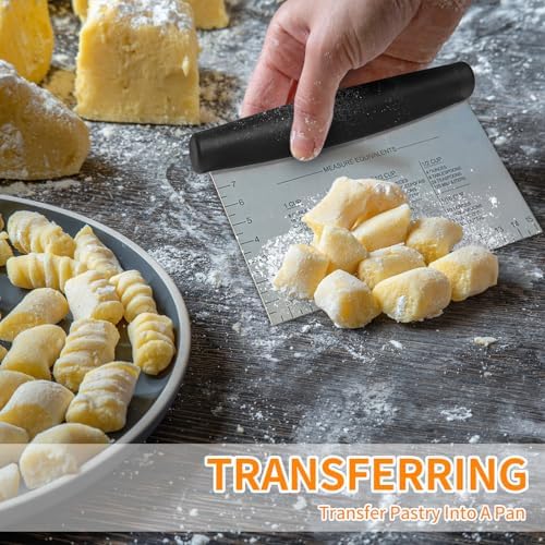ALLTOP Stainless Steel Bench Scraper and Pastry Blender Cutter Set, Efficient - Image 6