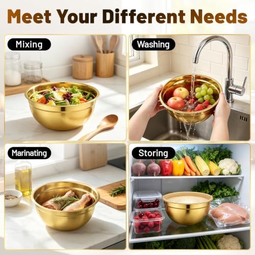 Beasea 2.5 QT Stainless Mixing Bowls - Image 6