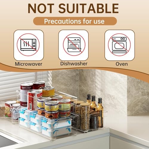 incostar Clear Fridge Organizer, Refrigerator Organizer Bins - Image 4