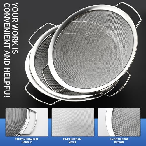 3 Pack 60Mesh Fine Heavy Stainless Steel Paint Filter - Image 3