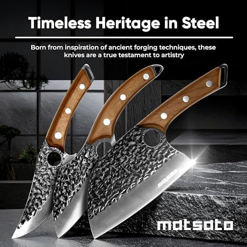 Matsato Knife Set 3-Piece Kitchen Knives, Cooking Chef Knife Set - Image 3