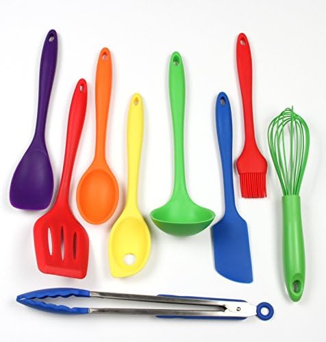 Chef Craft 9 Piece Multicolor Premium Silicone Kitchen Tool Set by ChefCraft