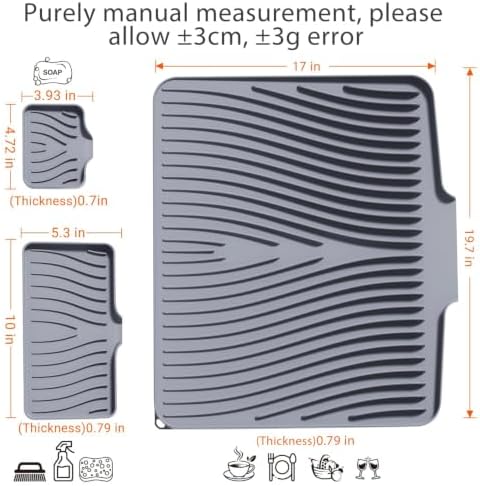 Silicone Dish Drying Mat for Kitchen counter - Image 2