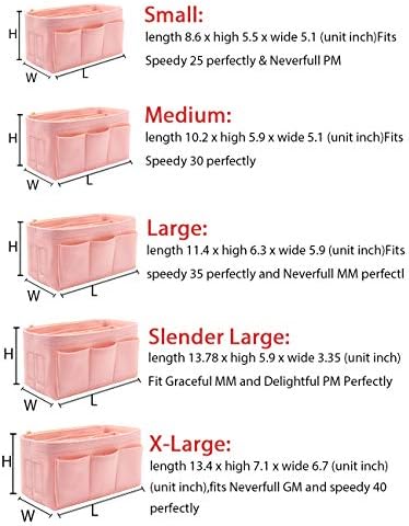 LEXSION Felt Handbag Organizer Fits Speedy Neverfull - Image 7