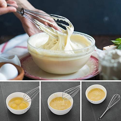 Whisks for Cooking Set, Stainless Steel Wisker for Baking, Rust-Proof Balloon - Image 6