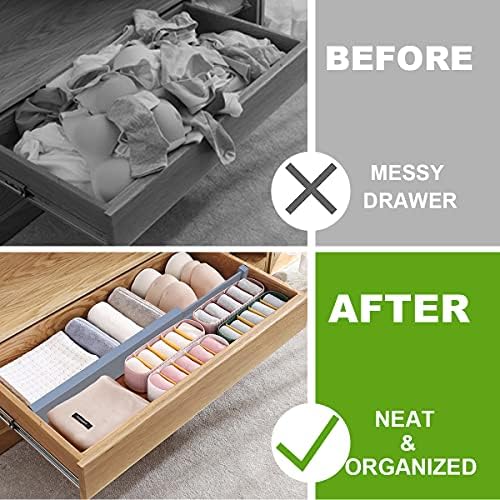 ANTOWIN Expandable Bamboo Drawer Dividers, Fits 17.6-21.6" Drawers - Image 4