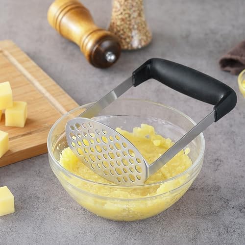 Potato Masher, LCCOWO Stainless Steel Potatoes Masher Kitchen Tool, Mashed - Image 6