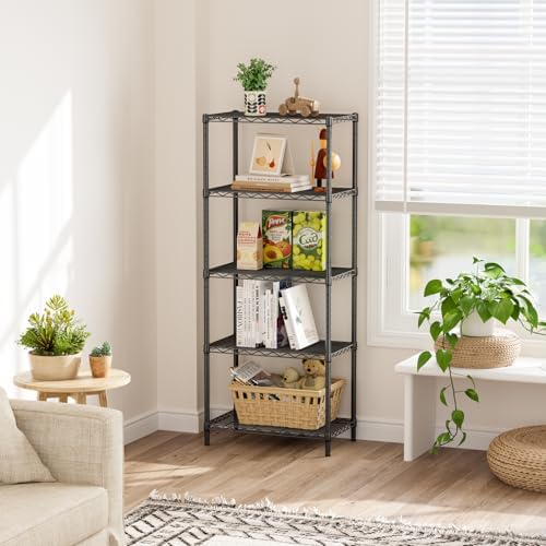 SINGAYE 5 Metal Shelves Wire Shelving Storage Shelf Adjustable Unit Pantry - Image 4