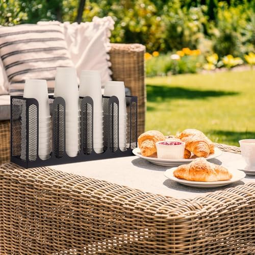 Maxcheck Cup Lid Holder, 4 Compartments, 16.1 x 4.1 x 8 Inch - Image 4