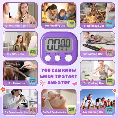 24 Pcs Multi-Function Electronic Timer Small Digital Kitchen Timer Digital Timer - Image 7