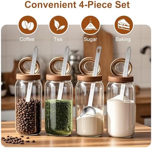4PCS Coffee Scoop Spoons, 15ML Stainless Steel Measuring Spoons - Image 6
