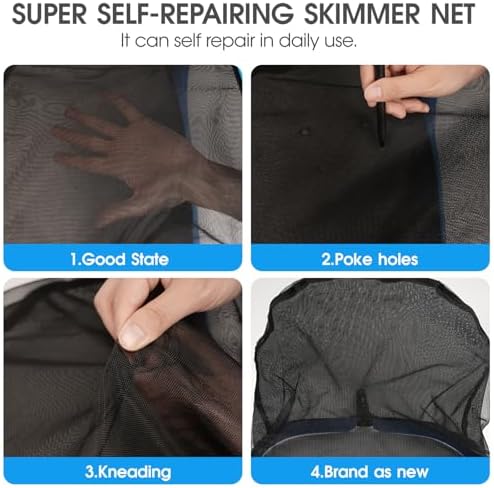 TidyMister Upgraded Full Double Layer Pool Net Rake, 17.5'' - Image 4