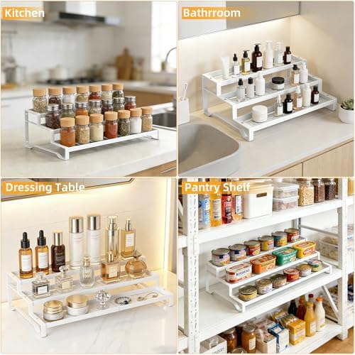 Spice Rack Organizer for Cabinet, 13-21.5" Expandable Spicy Shelf - Image 5