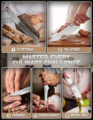 Huusk Knife Set with Block - Image 5