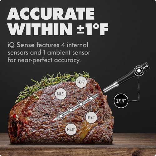 CHEF iQ Sense | Smart Wireless Meat Thermometer | 4 Ultra-Thin Probes | WiFi - Image 2