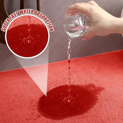 Hushee 2 Pcs Dish Drying Mats for Kitchen Counter, 30 x 24 Inch - Image 3