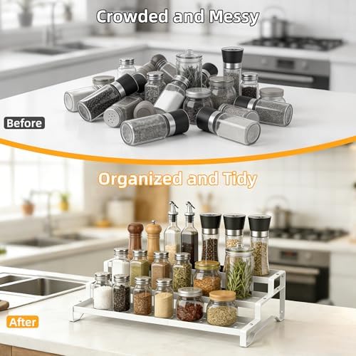 Spice Rack Organizer for Cabinet, 13-21.5" Expandable Spicy Shelf - Image 4