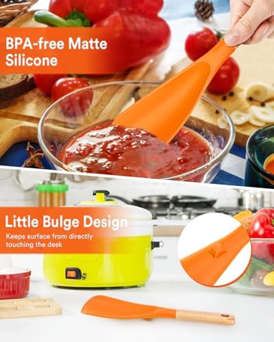 Badiano Silicone Cooking Spoon for Nonstick Cookware - Image 5
