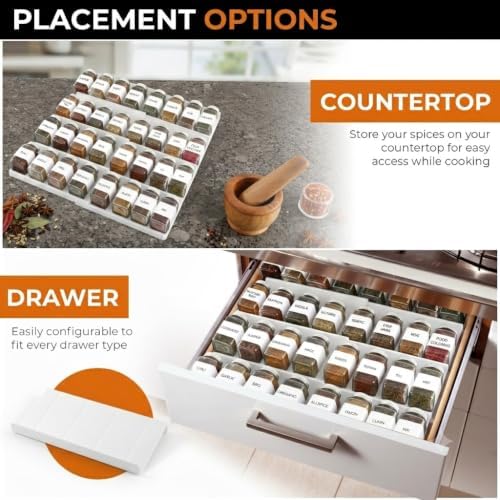 ALCOVA Spice Drawer Organizer Expandable 9-18" - Image 5