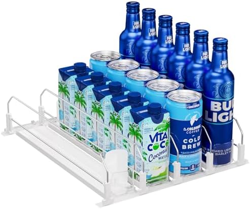 Puricon Drink Organizer for Fridge, Soda Can Organizer -4 Rows by Puricon