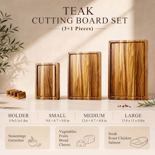 Kikcoin Teak Wood Cutting Board - Image 2