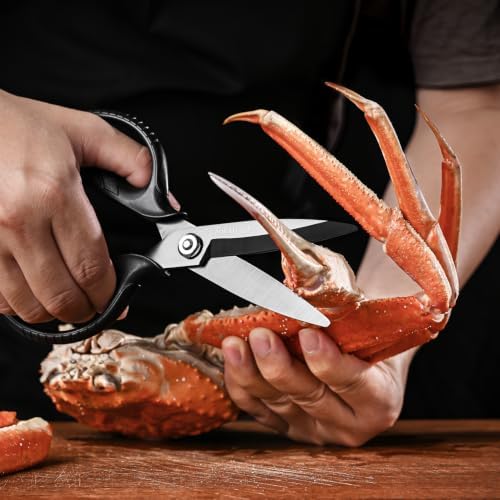 EMOJOY Titanium Kitchen Scissors, Japanese 5Cr15MoV Steel, Detachable - Image 3