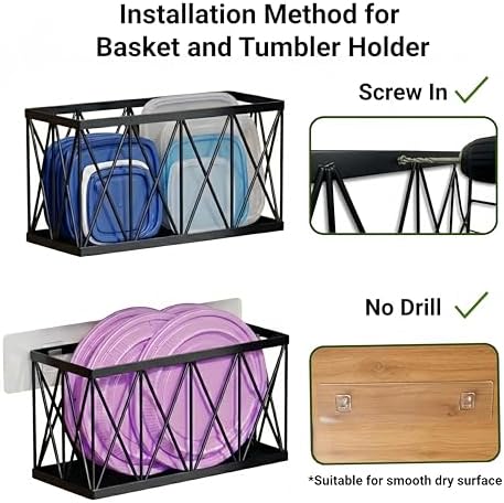 4 Pack No Drill Cabinet Door Lid Organizer - Image 5