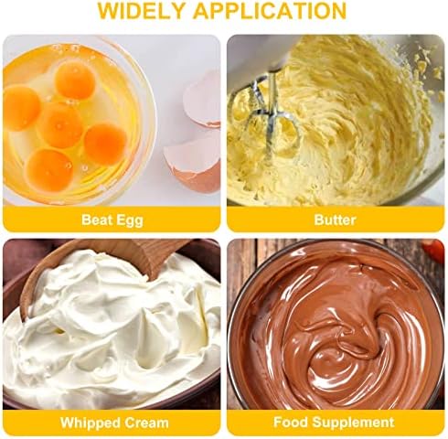 Egg Beater, Hand Easy Whisk Stainless Steel Hand Push Egg Beater Manual Mixer - Image 5