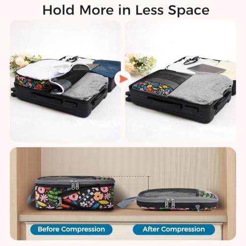 BAGAIL 4 Set/6 Set/8 Set Compression Packing Cubes Travel Accessories - Image 3