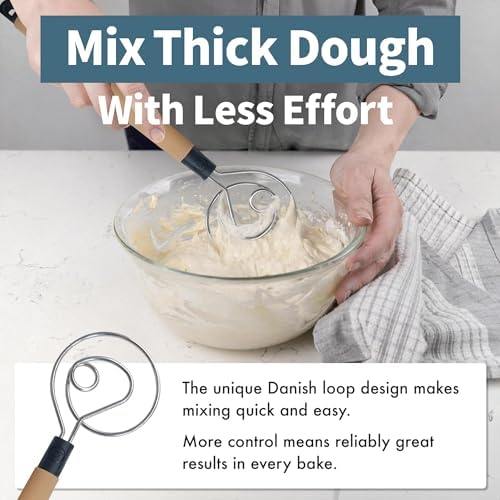 Danish Dough Whisk Heavy Duty 13.5" - Image 2