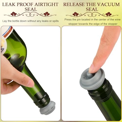 Honoson 18 Pcs Bottle Stoppers Vacuum Pump Set Air Remover Preserver - Image 5