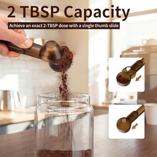 2 Pcs Coffee Scoop with Funnel for Reusable K Cup, 2 TBSP Measuring Spoon - Image 5