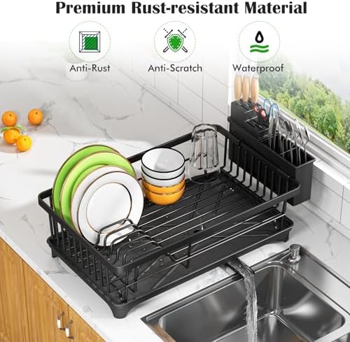 Kmiectse Dish Drying Rack for Small Kitchen Counter - Image 4