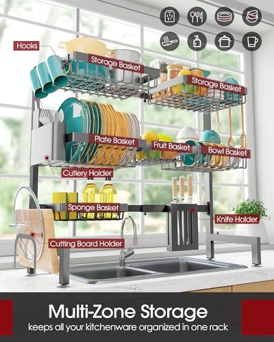 Sakugi Over The Sink Dish Drying Rack - Image 2