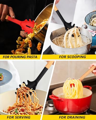 Silicone Pasta Fork, Pasta Spoon Server - Image 5