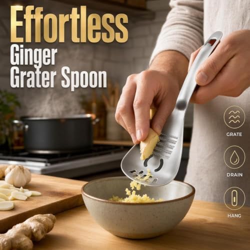 5-in-1 Stainless Steel Cooking Spoon, Egg Separator and Bottle Opener, Kitchen - Image 6