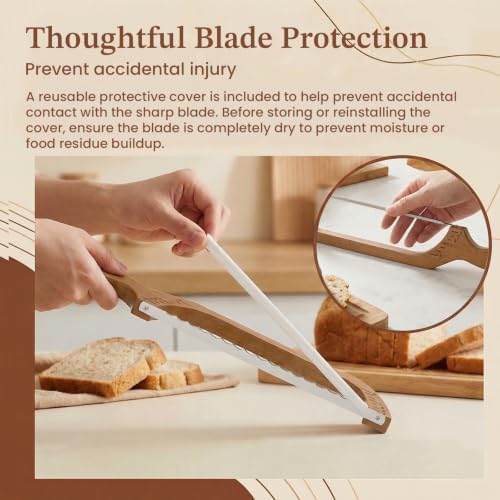 Sourdough Bow Bread Knife With thickness Scale–Large Bread Slicer - Image 5