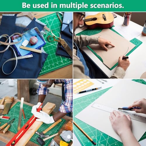 ArtAt Self Healing Cutting Mat:【10 Pack Cutting Mat 12″x 18″】 Green Double - Image 5