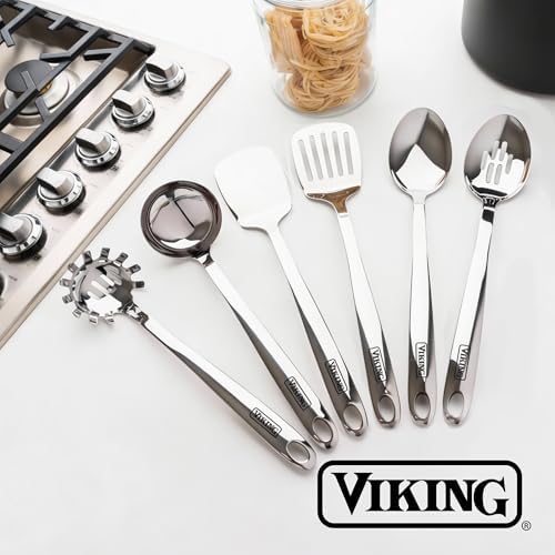Viking Kitchen Utensils Set, 6 Piece Stainless Steel Cooking Utensil Set - Image 7